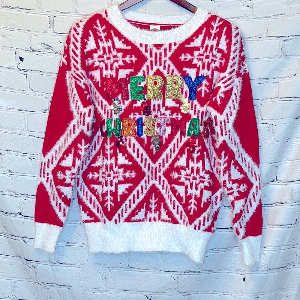 Holiday Time Christmas Decorative Sweater Size Small Excellent Condition